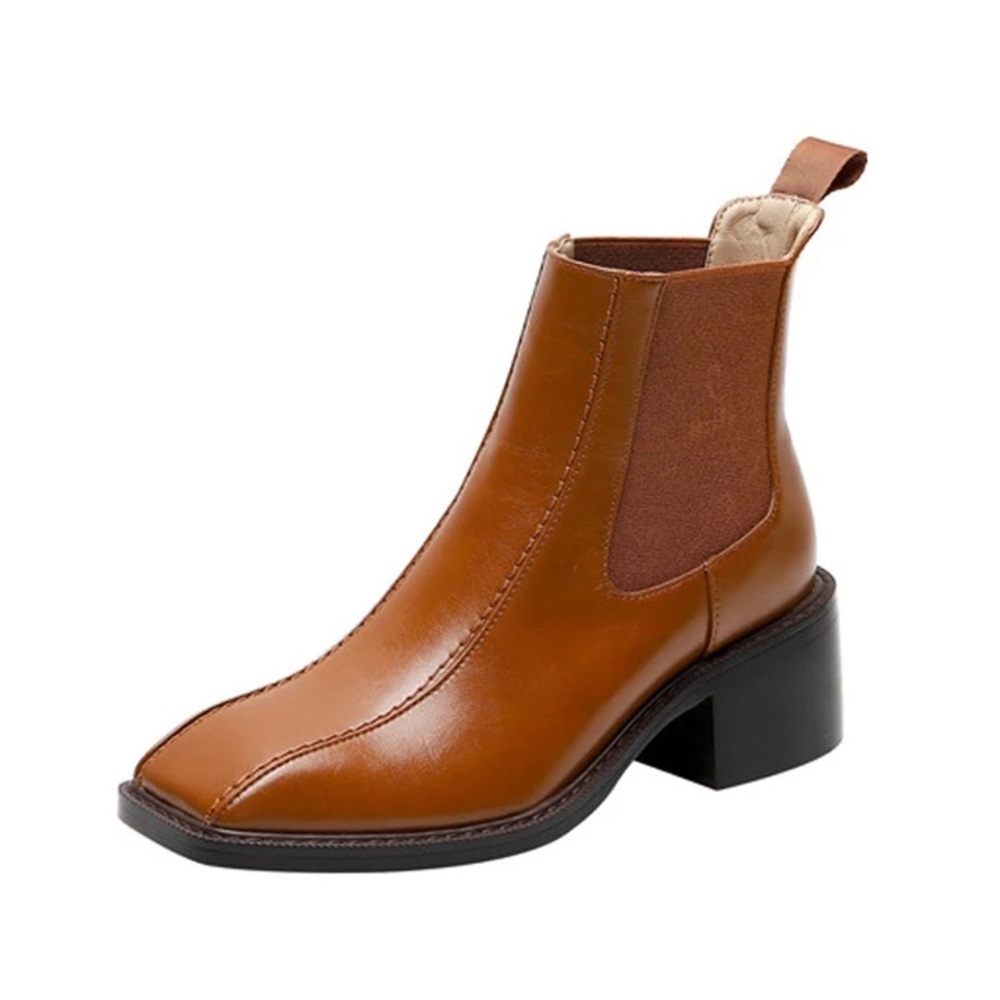 Invento Square Toe Chelsea Ankle Boots - Picture 3 of 8
